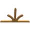 Ekena Millwork Richland Rough Sawn Timber Gable Bracket, Western Red Cedar, 96"W x 60"H x 4"D x 6"F, 15/12 Pitch GBW096X60X0406RIC00RWR - alternate 2